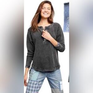 Anthropologie | pilcro oversized split hem tunic | XS